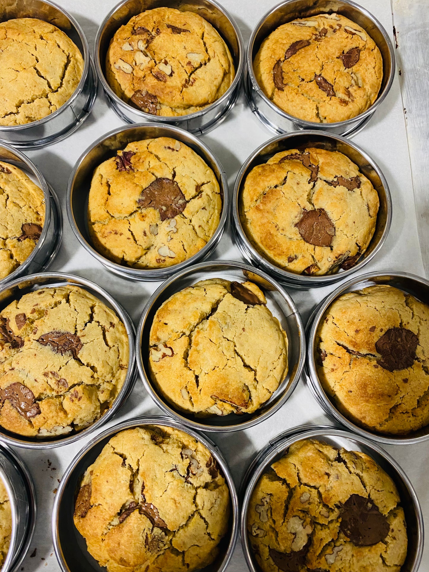 Cookies aux chocolats noir 75% et graines de courges maison sans gluten